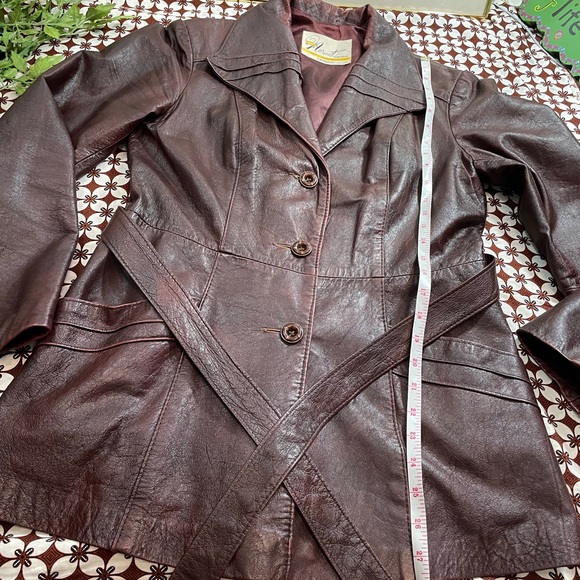 Vintage Norwest Belted Leather Jacket - Picture 10 of 14